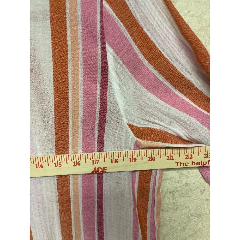 Soft Surroundings Multi Color Stripe Roll Tab Dre… - image 6